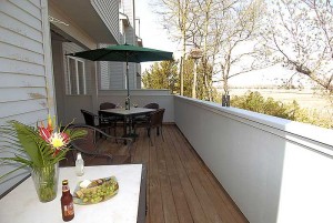 Oversized deck with great meadow views